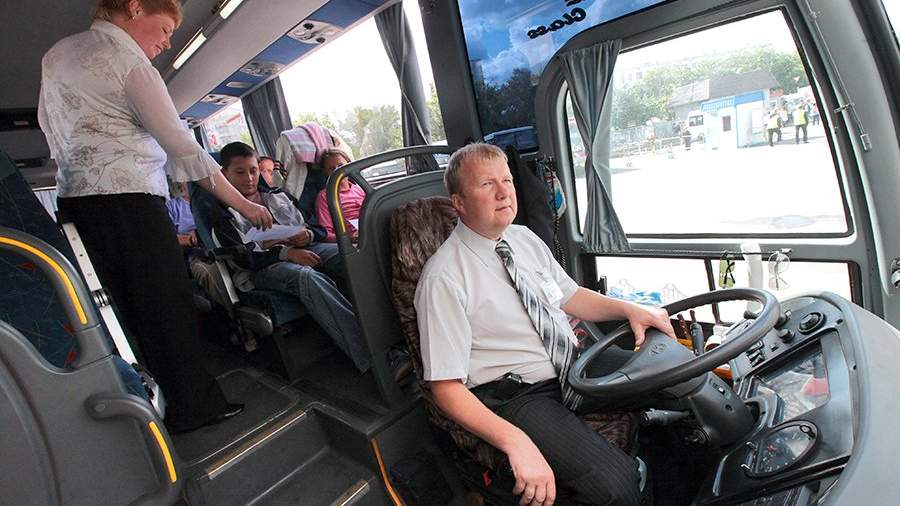 В междугороднем автобусе на Центральном автовокзале в Москве