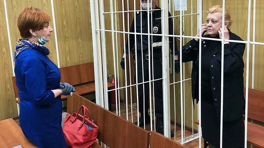 Наталья Дрожжина в зале Хамовнического суда Москвы
