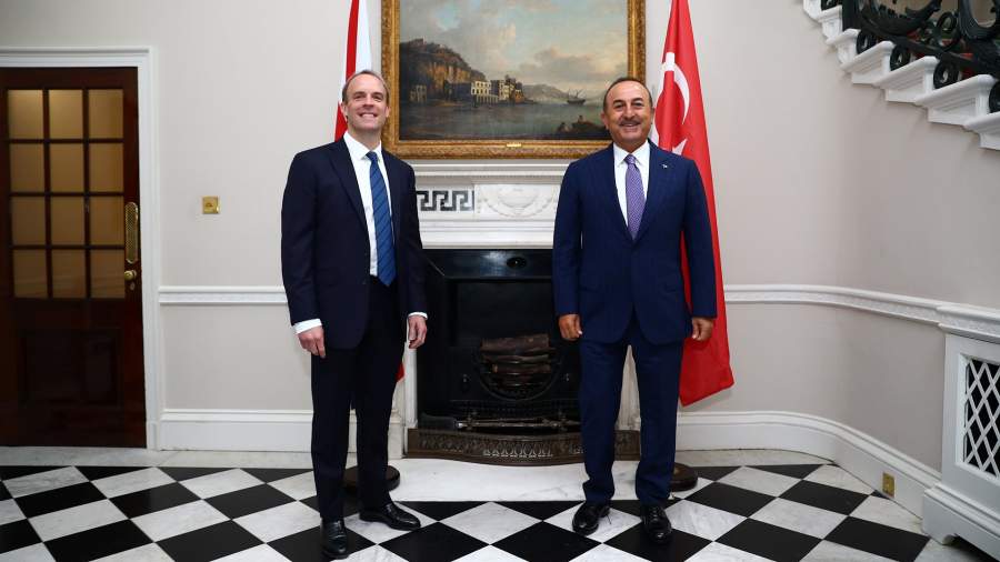 Визит министра иностранных дел Турции Мевлюта Чавушоглу в Лондон