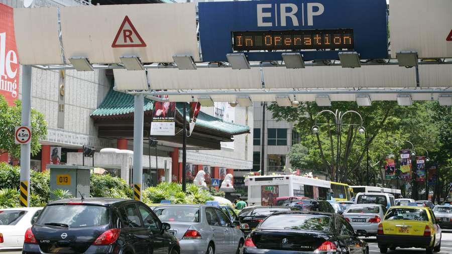Система взимания платы за проезд по городским дорогам в Сингапуре
