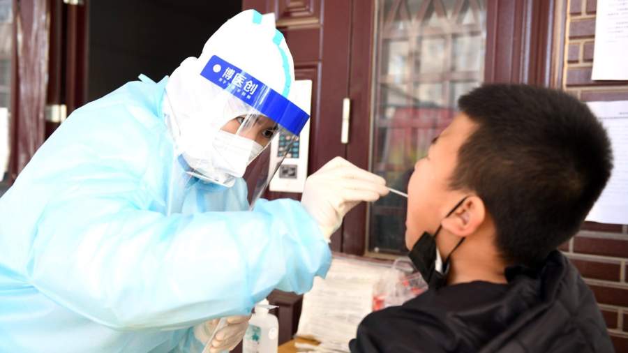 тест на коронавирус в Китае
