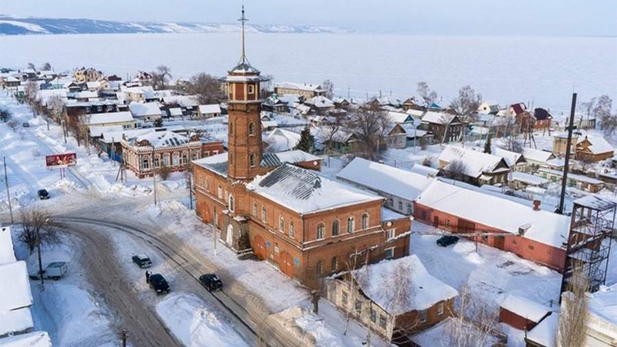 Вид города Хвалынска