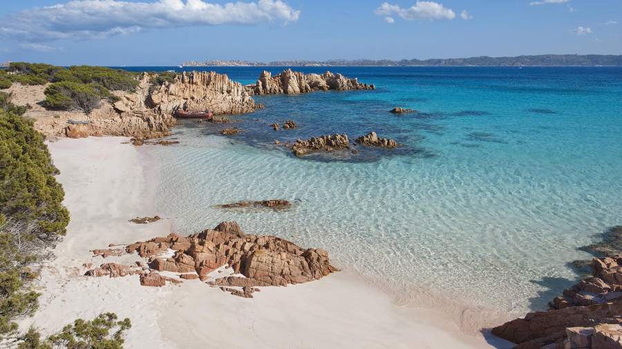 Budelli Island, famous for its pink sand