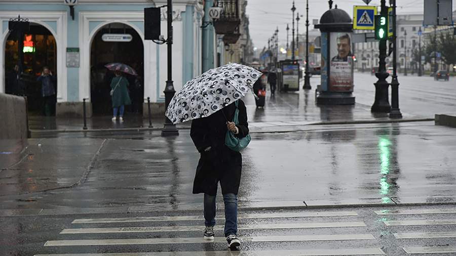 Cloudy weather in St. Petersburg