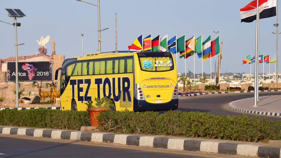 Автобус компании «TEZ TOUR» в Шарм-эль-Шейхе