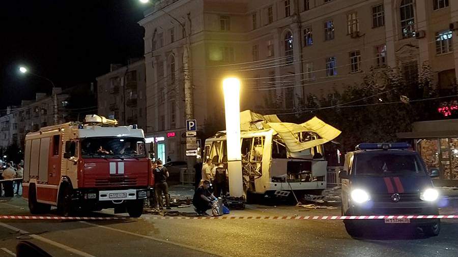 Взрыв в воронежском автобусе
