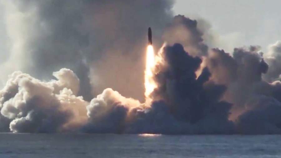 Запуск ракеты «Булава»