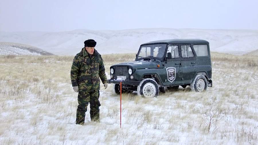 Государственный инспектор во время патрулирования в Оренбургском заповеднике