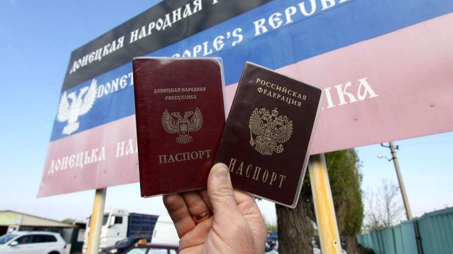 pasaporte de la federación rusa donbass