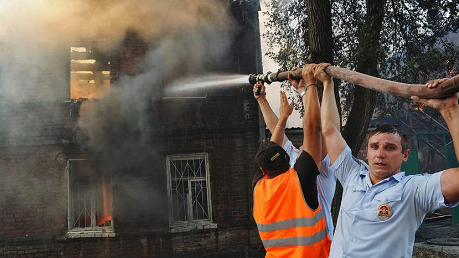 Крупный пожар в Ростове-на-Дону