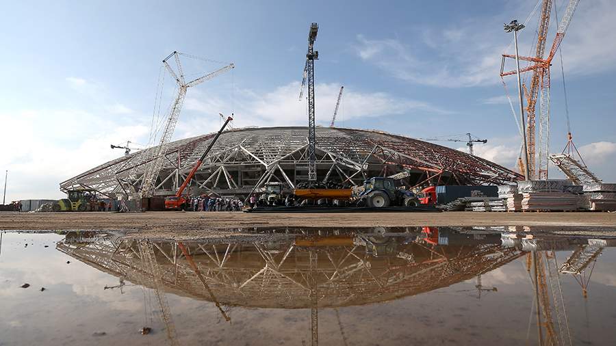 На стадионе «Самара Арена» завершился монтаж крыши