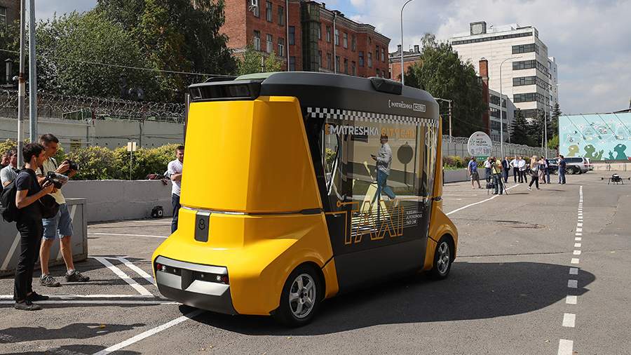 Тестовый заезд беспилотного автобуса MatrЁshka