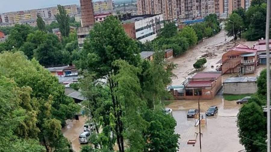 Пролилось: последствия сильных ливней во Владикавказе