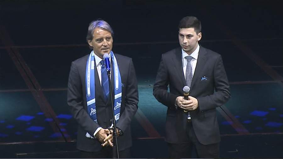 «Зенит» представил Манчини в качестве нового главного тренера