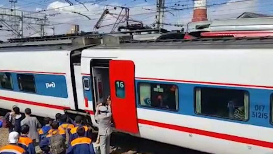 Столкновение поездов на Курском вокзале