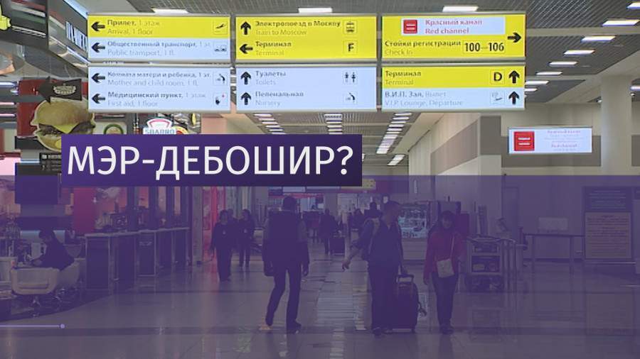 Экс-мэра Архангельска Донского задержали в Шереметьево за хулиганство