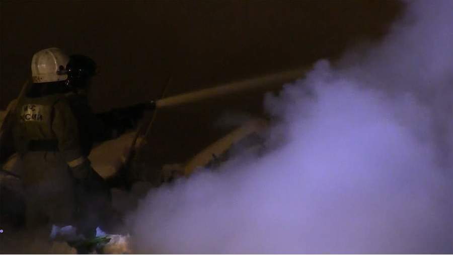 Нелегальная свалка загорелась в Екатеринбурге