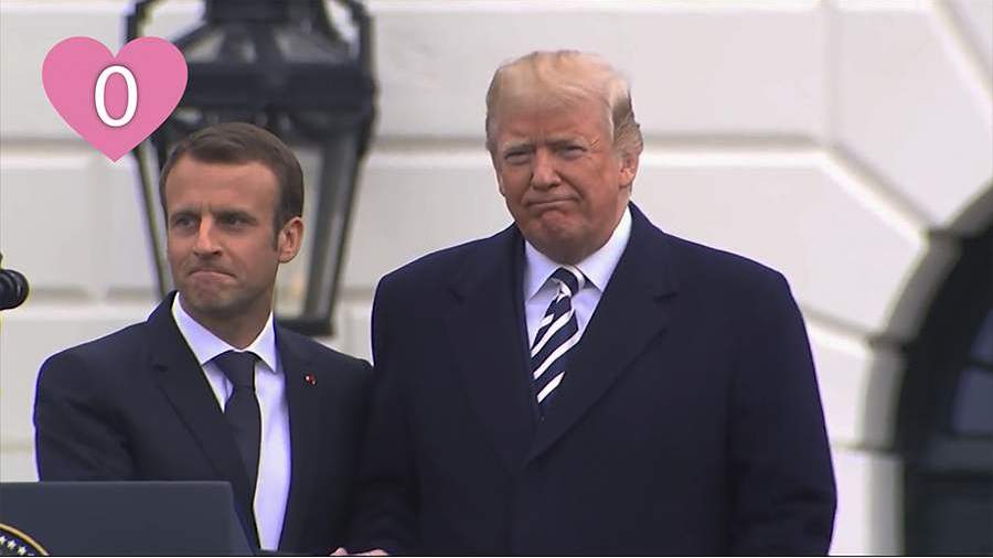 Океан нежности: встреча Макрона и Трампа в Белом доме