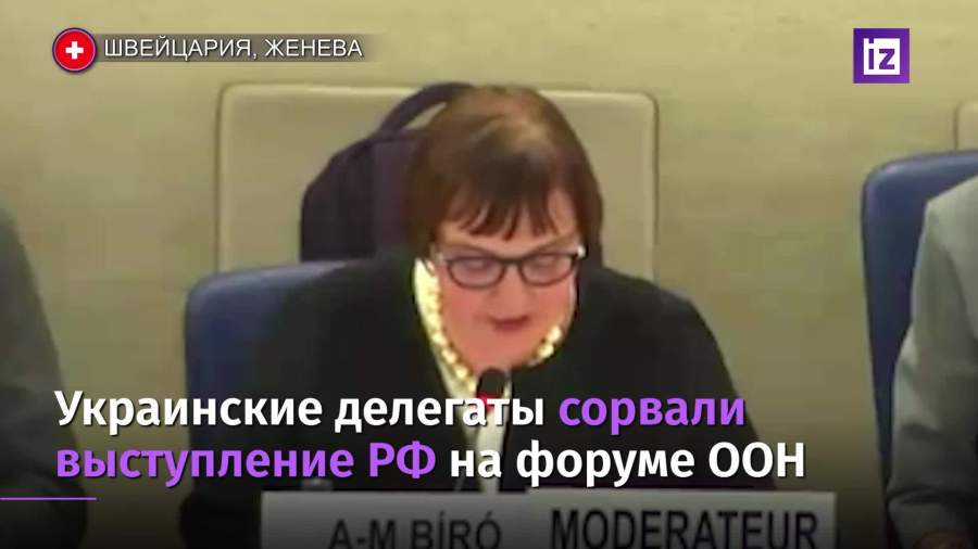 Украинские делегаты сорвали выступление России на форуме ООН