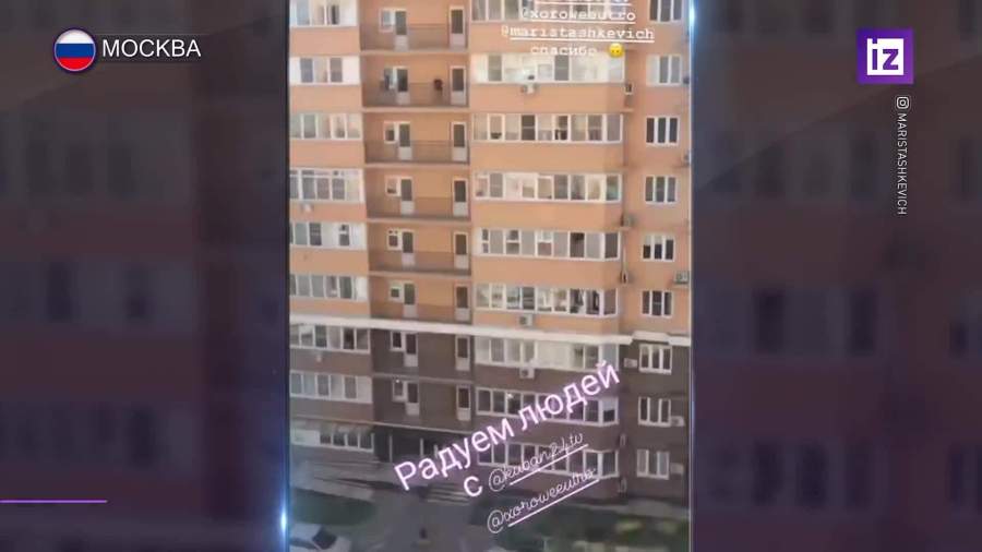 Оперная певица исполнила арию с балкона в Краснодаре