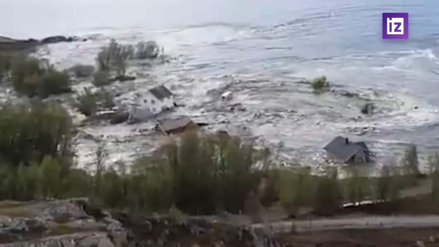 Целую норвежскую деревню оползнем унесло в море