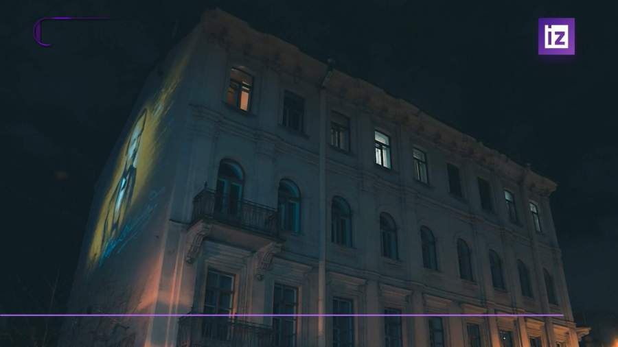 В Санкт-Петербурге появилось первое световое граффити