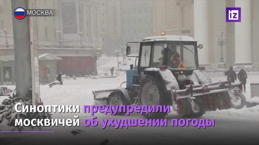 «Желтый» уровень опасности ввели в Москве из-за ветра и гололеда