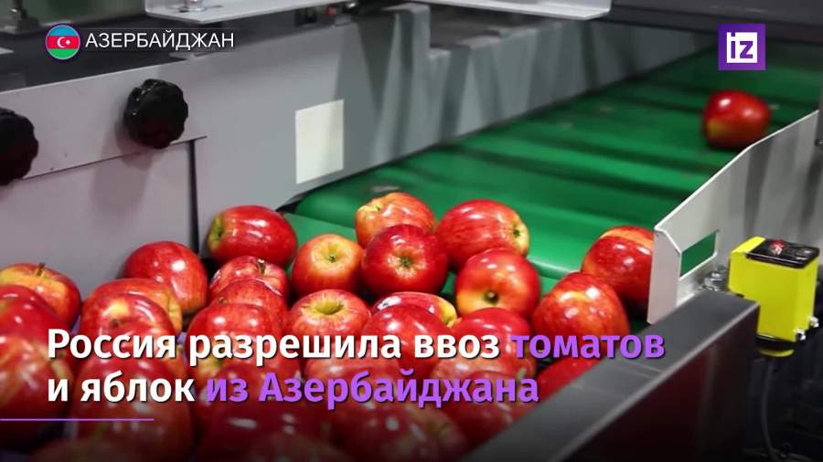 Россия разрешила ввоз томатов и яблок из Азербайджана