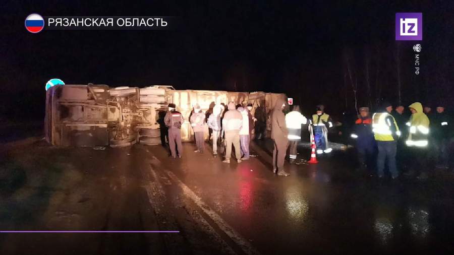 В ДТП под Рязанью пострадали 18 человек
