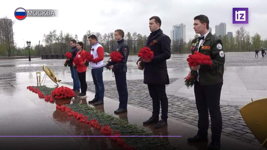 В Москве прошла акция «Цветы Победы»