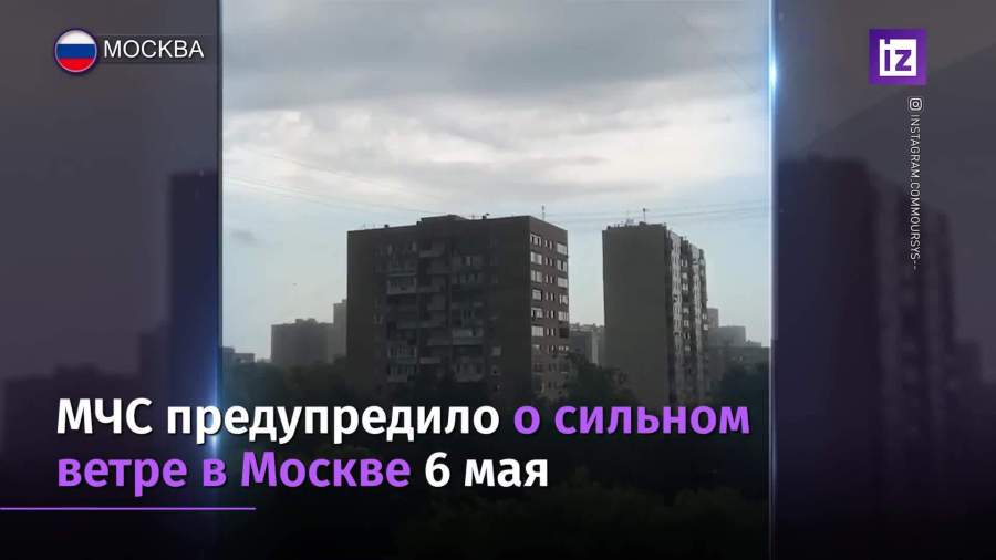 МЧС Москвы распространило экстренное сообщение о сильном ветре