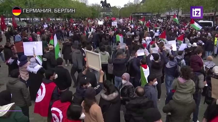В Германии прошли протесты из-за конфликта на Ближнем Востоке