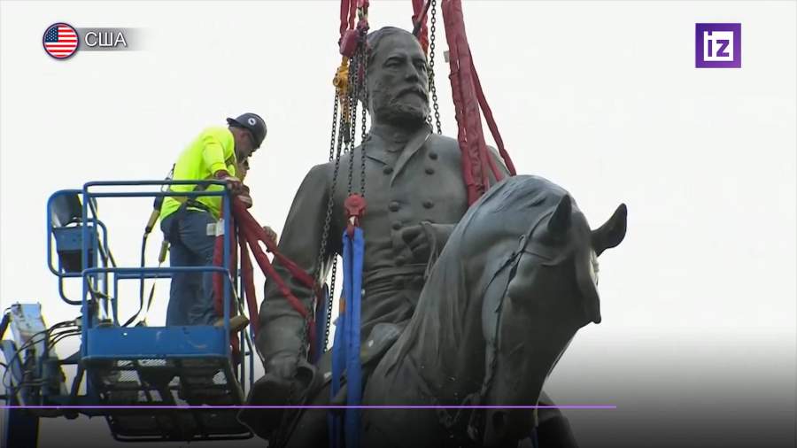 В США демонтировали один из значительных памятников Конфедерации