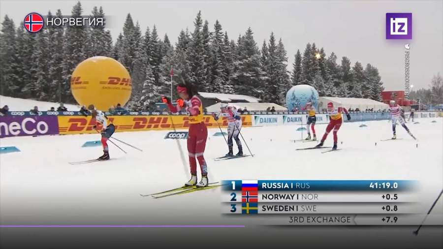 Российские лыжницы одержали победу на этапе Кубка мира в Норвегии