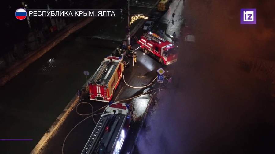 Пожарные ликвидировали возгорание в Ялте