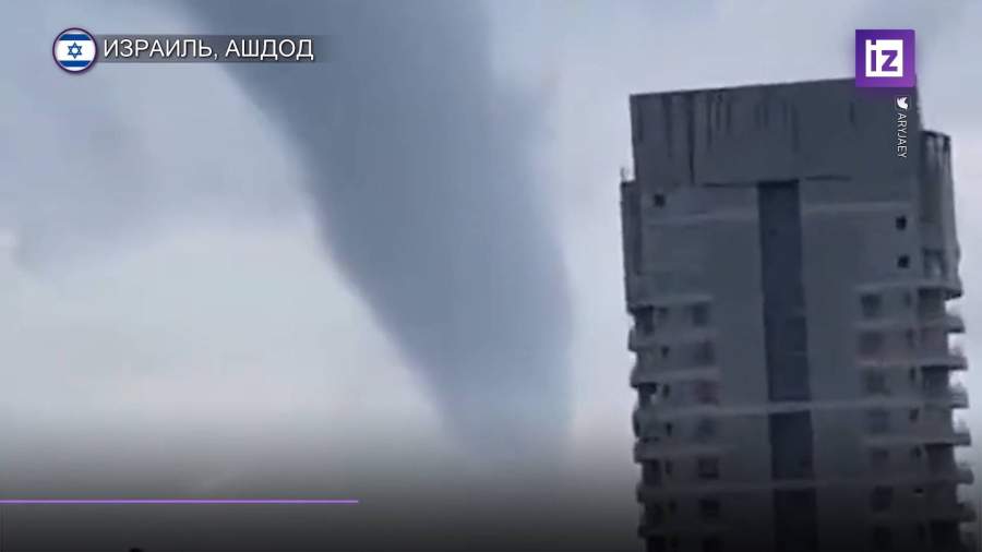У берегов Израиля зафиксировали гигантский водяной смерч