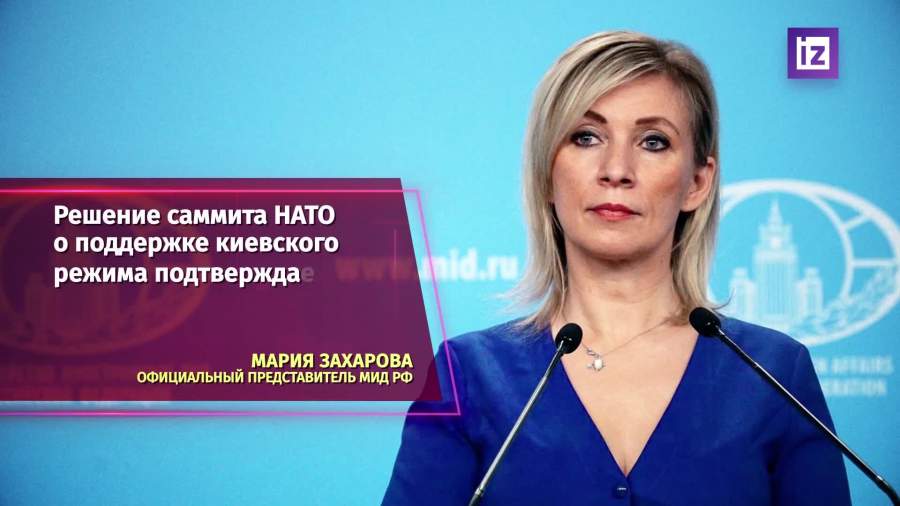 Захарова отметила заинтересованность НАТО в ухудшении конфликта вокруг Украины