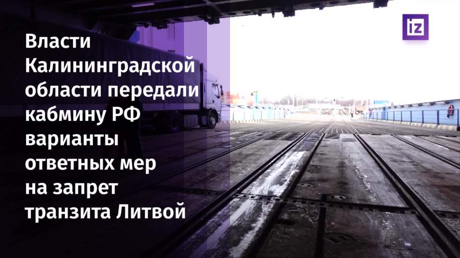 Алиханов передал в правительство РФ варианты ответа на действия Литвы
