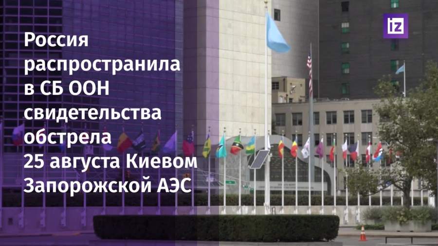 РФ распространила в СБ ООН письмо по обстрелам ЗАЭС