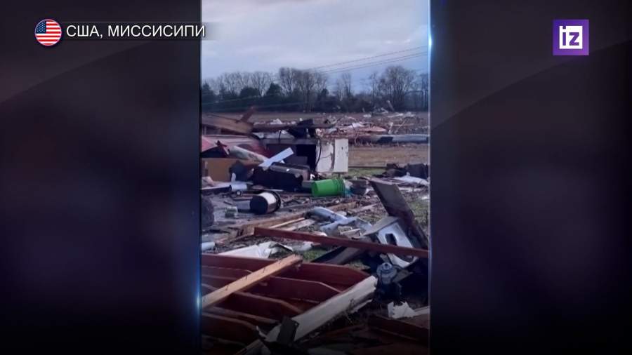 Сильный шторм обрушился на штат Миссисипи