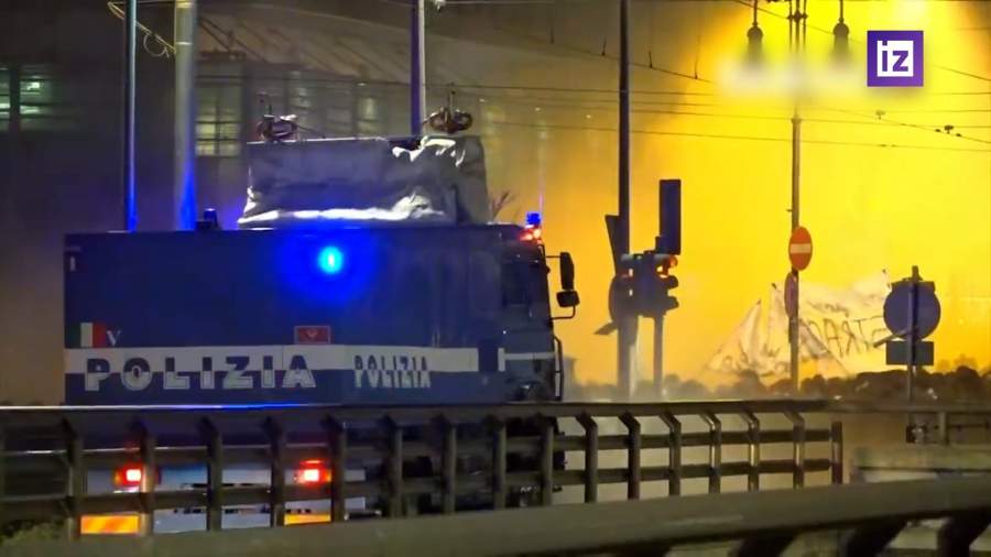 В Италии произошли столкновения анархистов с полицией