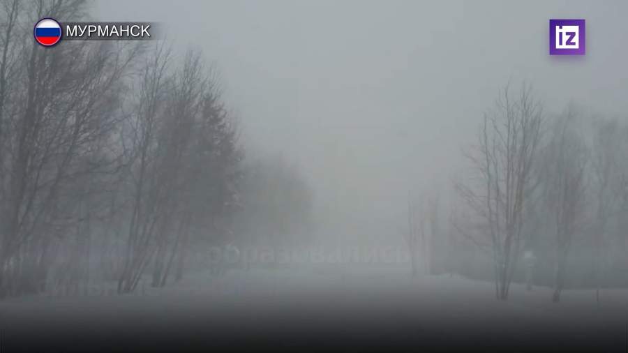 Сильный циклон обрушился на Мурманск