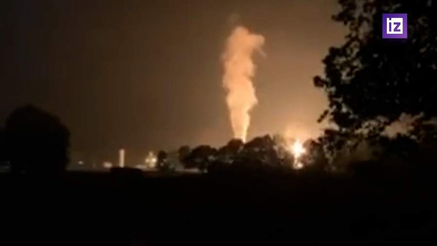 В штате Миссисипи загорелся магистральный газопровод из-за удара молнии