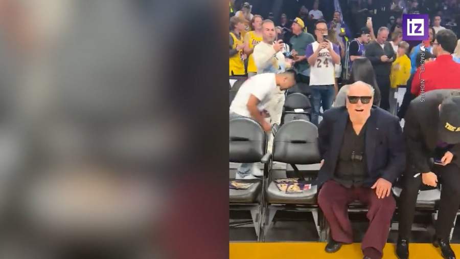 Джек Николсон появился на матче любимой баскетбольной команды