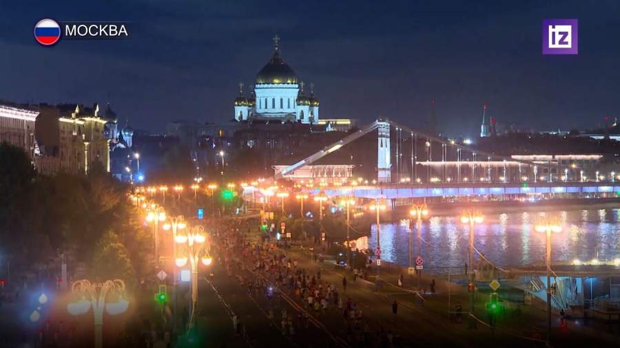 На территории «Лужников» прошел «Ночной забег»