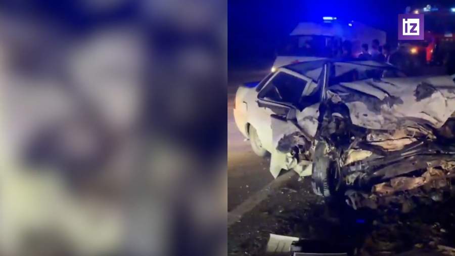 Два автомобиля столкнулись на трассе в Дагестане