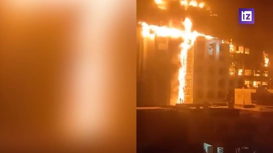 Здание полиции сгорело в египетской Исмаилии