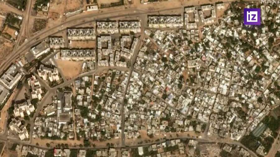 В Сети опубликовали фотографии сектора Газа со спутника до и после обстрелов