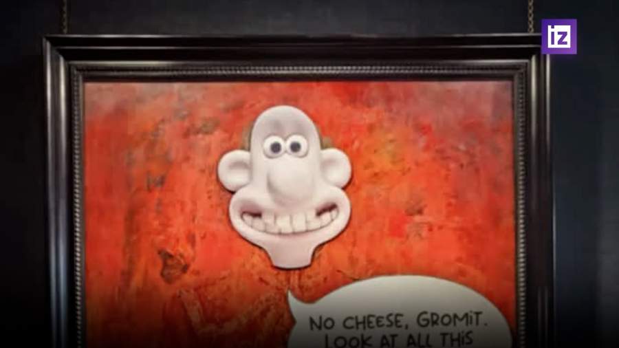 Зоозащитники наклеили на портрет Карла III стикеры из «Уоллеса и Громита»