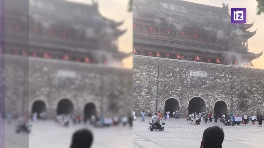 В Китае у памятника эпохи династии Мин обрушилась крыша